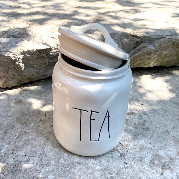 Rae Dunn TEA Large Letter Canister (Med Size) - Picture 2 of 6